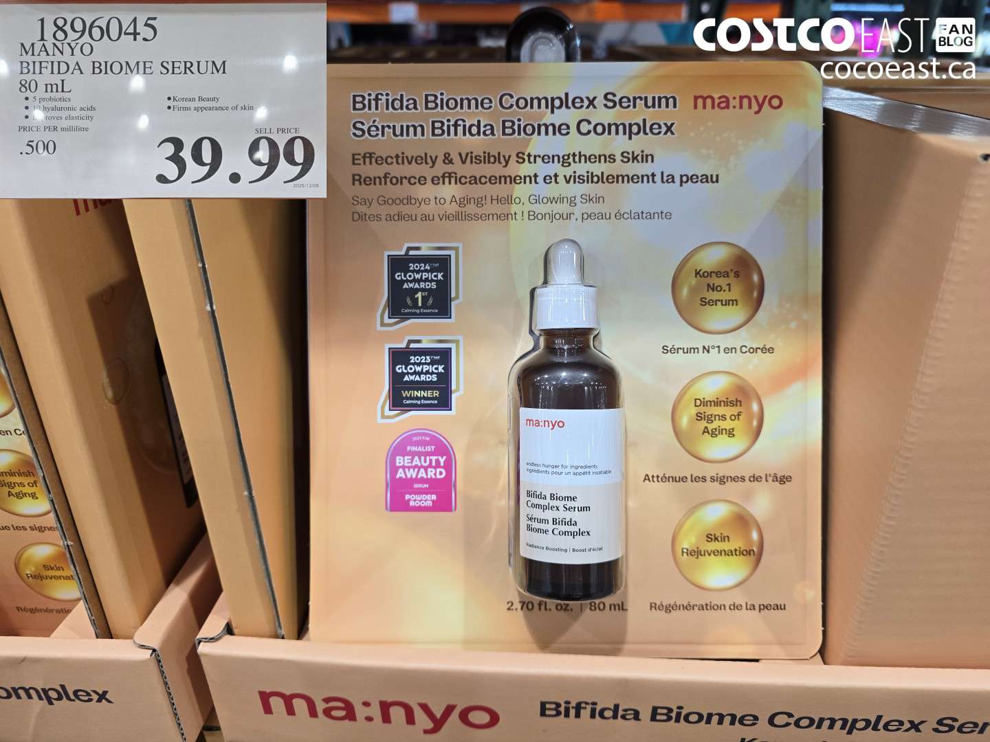 1896045 MANYO BIFIDA BIOME SERUM 80 mL $39.99