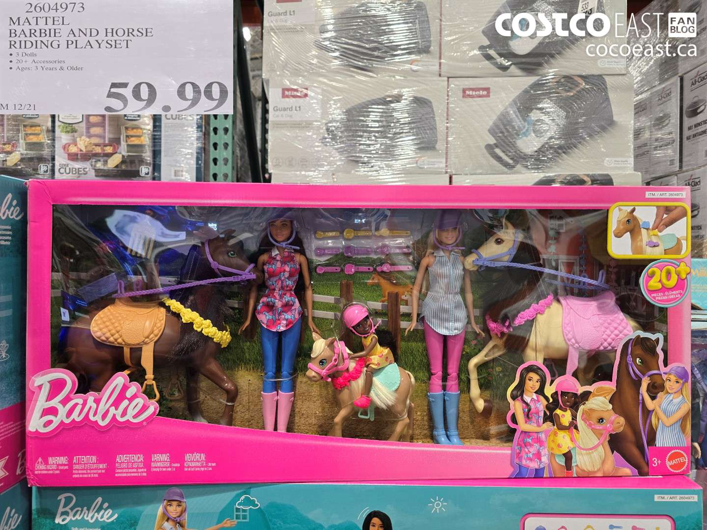 2604973 MATTEL BARBIE AND HORSE RIDING PLAYSET $59.99