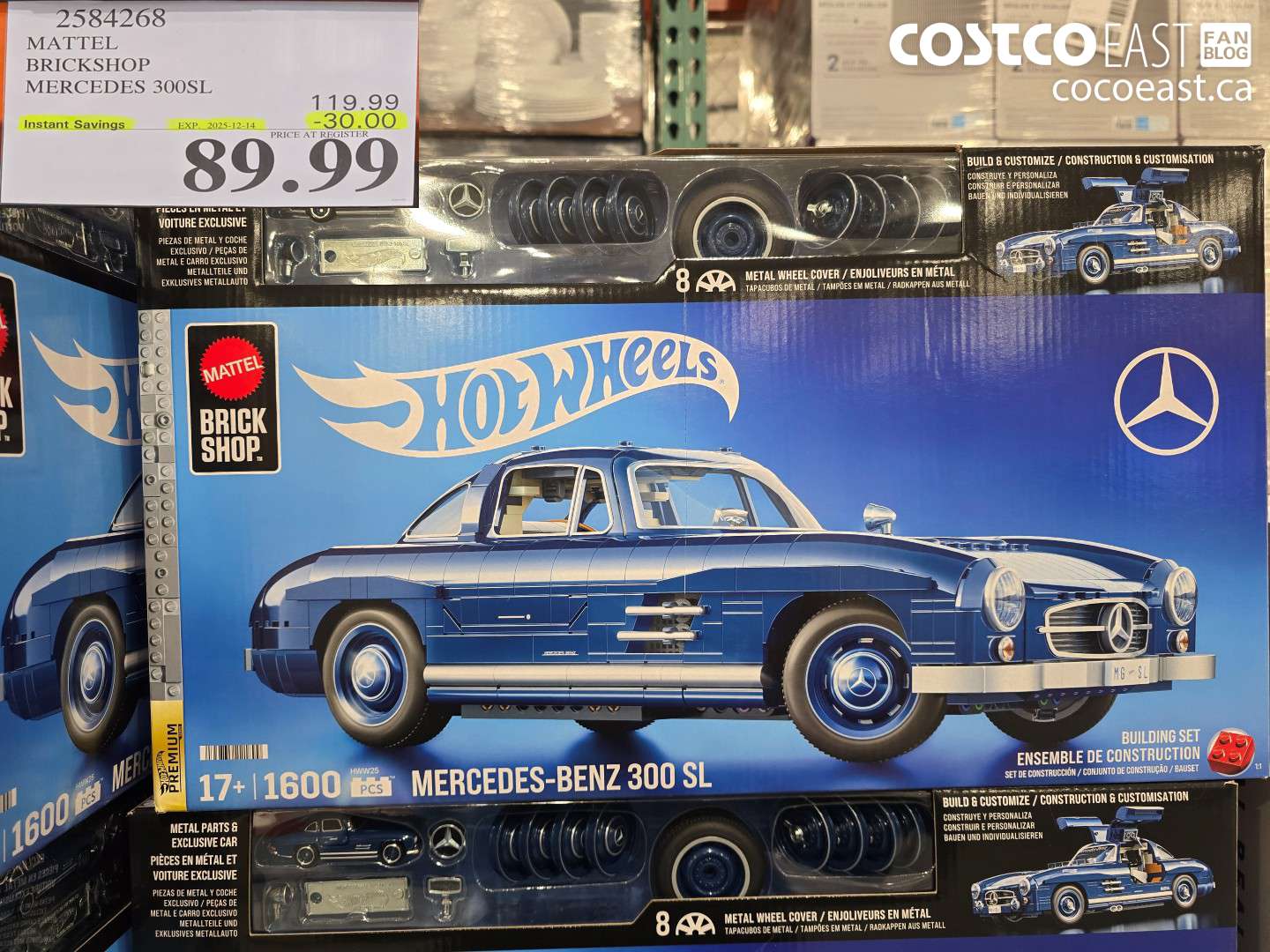2584268 MATTEL BRICKSHOP MERCEDES 300SL ($30.00 INSTANT SAVINGS EXPIRES ON 2025-12-14) $89.99