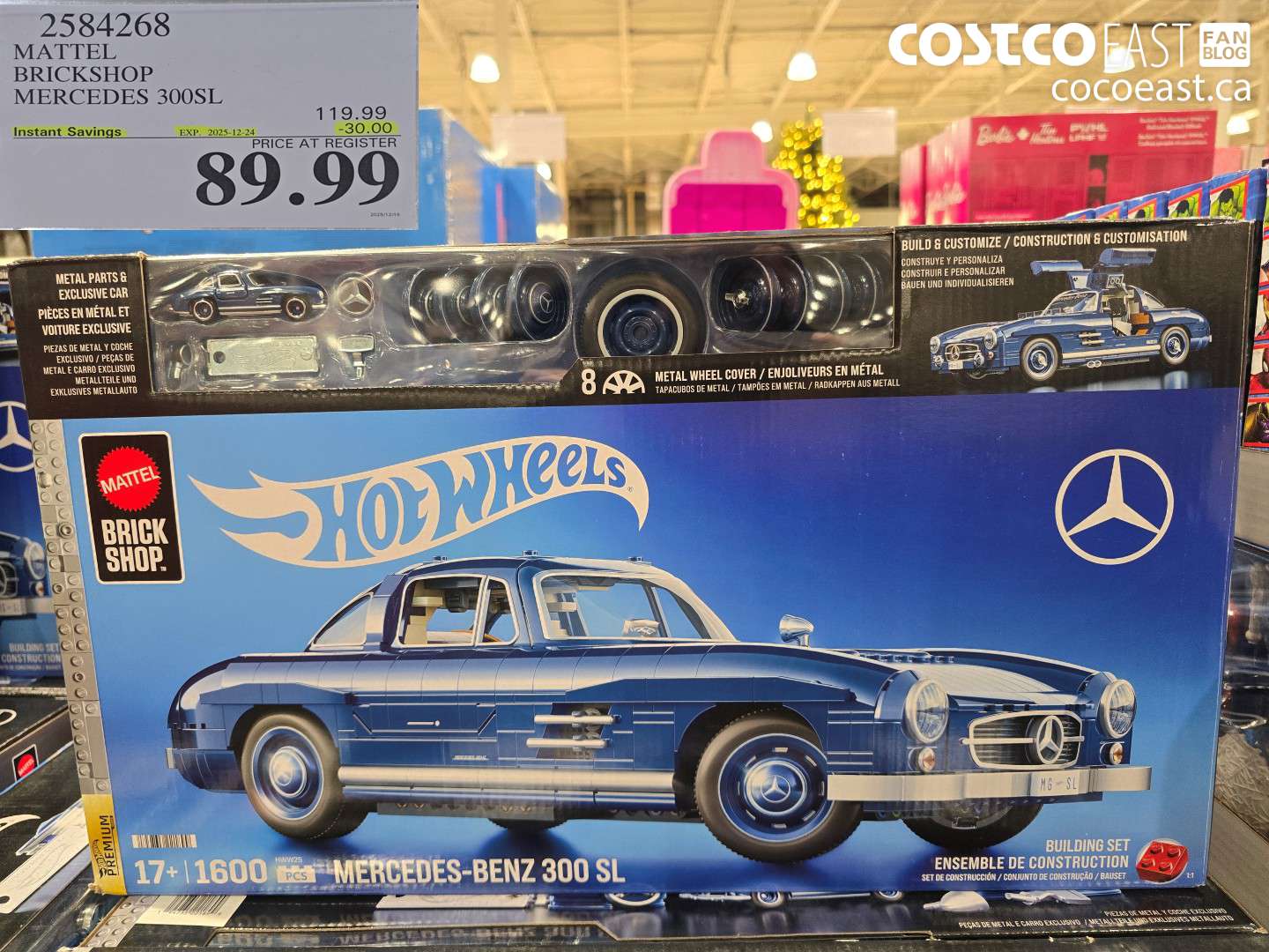 2584268 MATTEL BRICKSHOP MERCEDES 300SL ($30.00 INSTANT SAVINGS EXPIRES ON 2025-12-24) $89.99