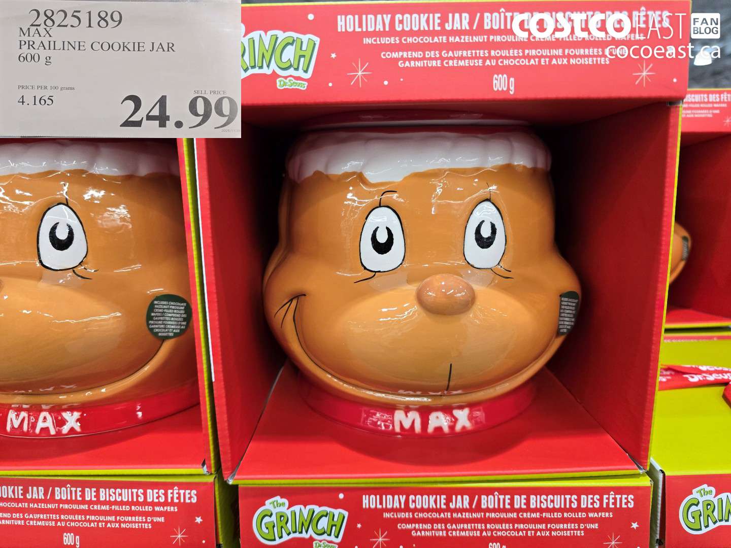 2825189 MAX PRAILINE COOKIE JAR 600 g $24.99