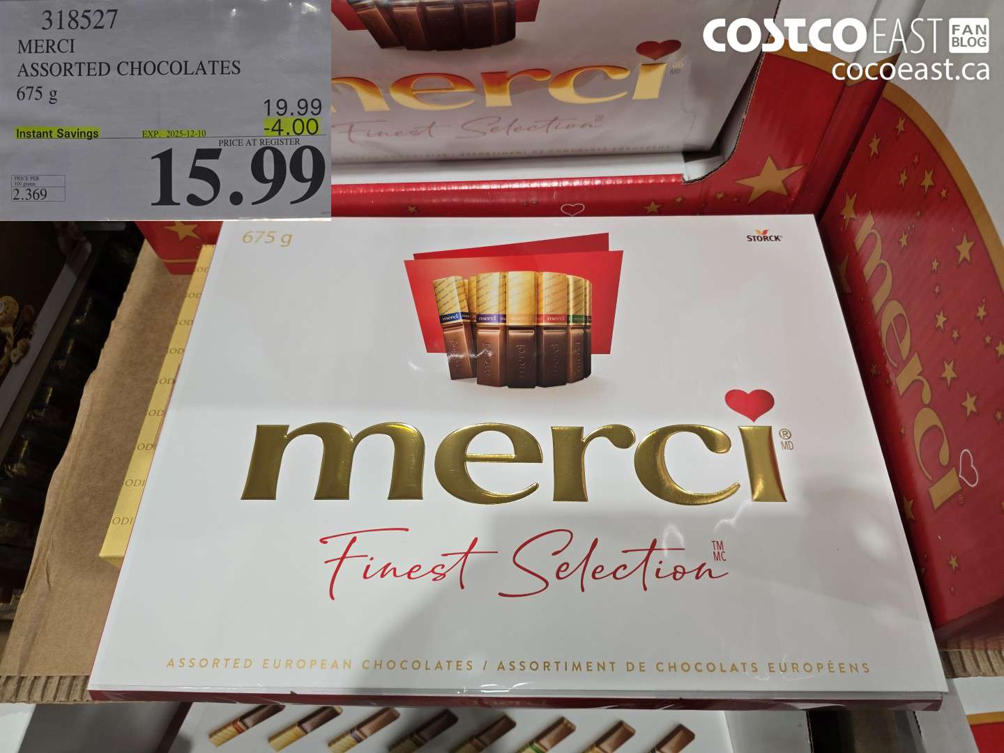 318527 MERCI ASSORTED CHOCOLATE 675G ($4.00 INSTANT SAVINGS EXPIRES ON 2025-12-10) $15.99