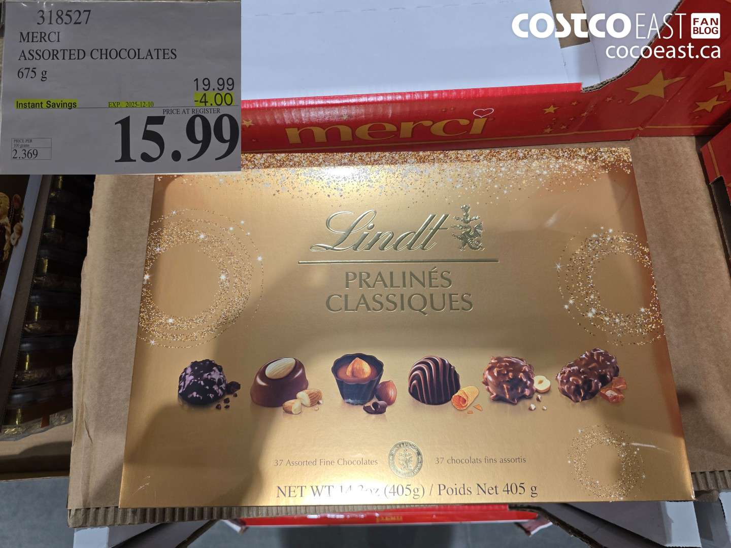 318527 MERCI ASSORTED CHOCOLATE 675G ($4.00 INSTANT SAVINGS EXPIRES ON 2025-12-10) $15.99