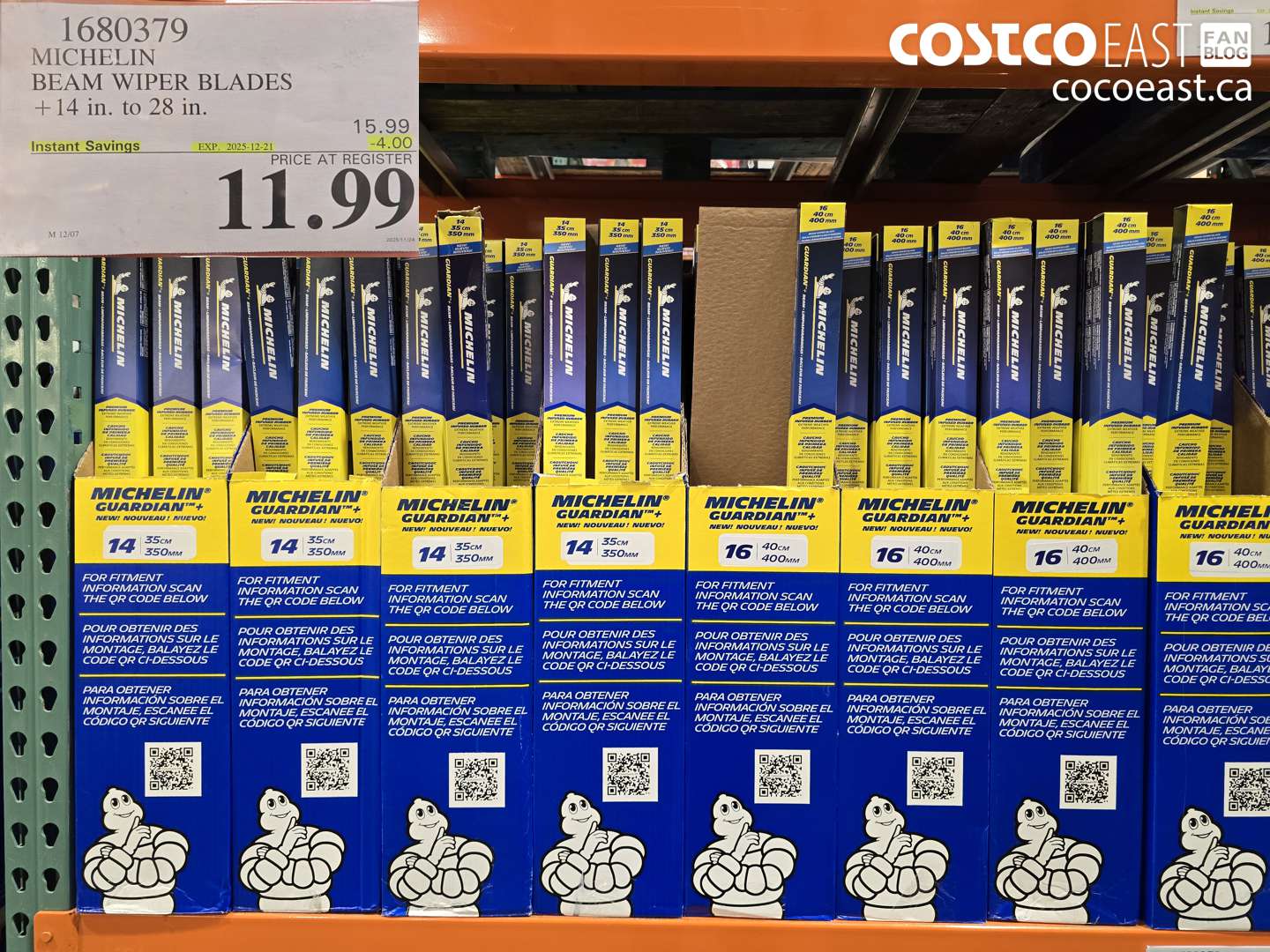 1680379 MICHELIN GUARDIAN + BEAM WIPER BLADES 14