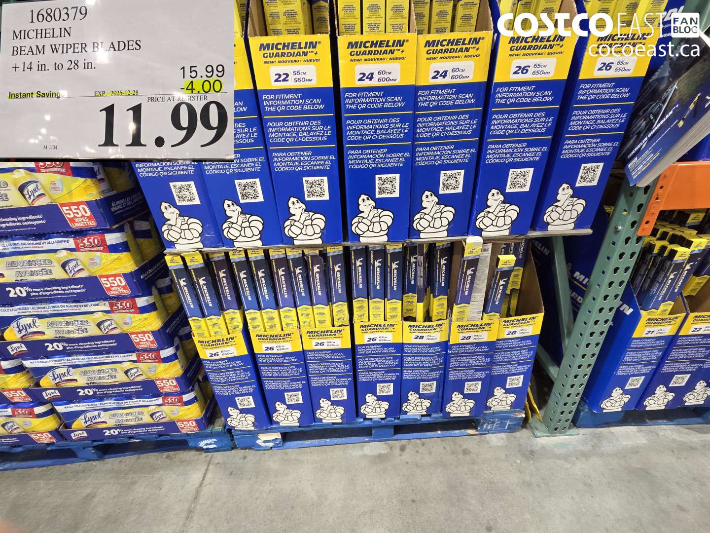 1680379 MICHELIN GUARDIAN + BEAM WIPER BLADES 14