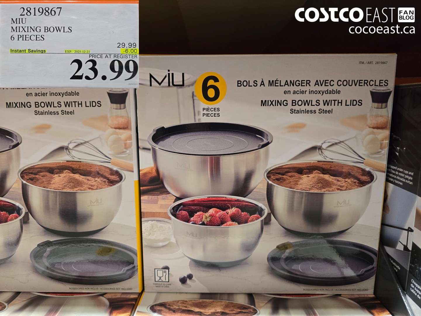 2819867 MIU MIXING BOWLS 6 PIECES ($6.00 INSTANT SAVINGS EXPIRES ON 2025-12-21) $23.99
