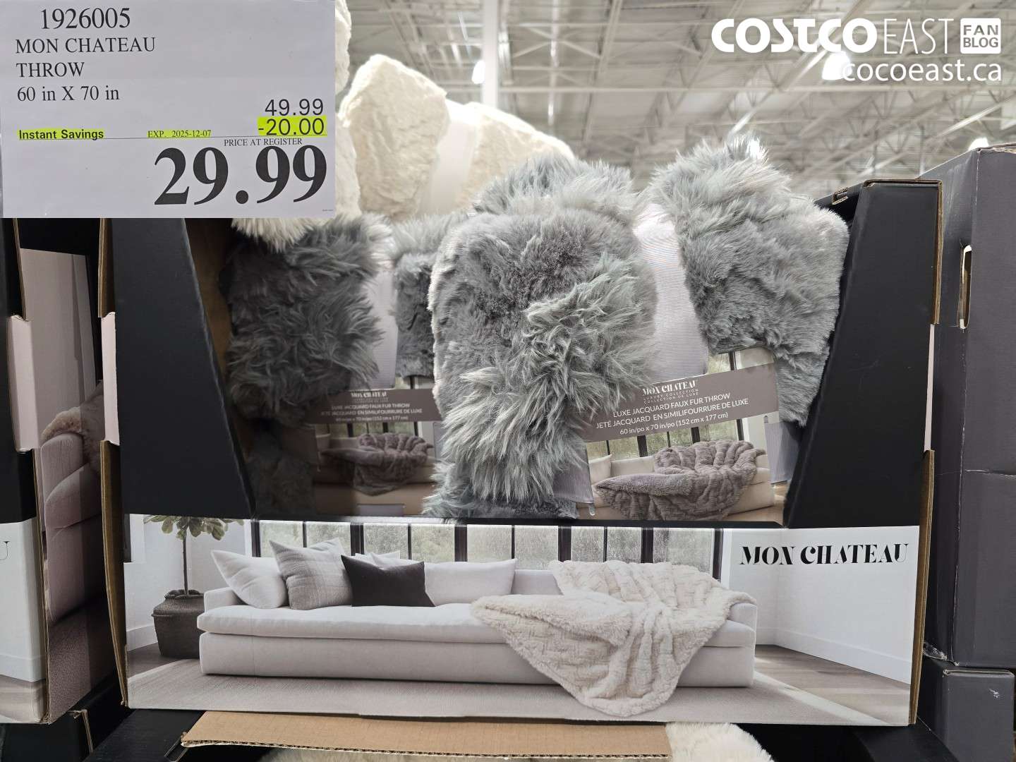 1926005 MON CHATEAU THROW 60 in X 70 in ($20.00 INSTANT SAVINGS EXPIRES ON 2025-12-07) $29.99