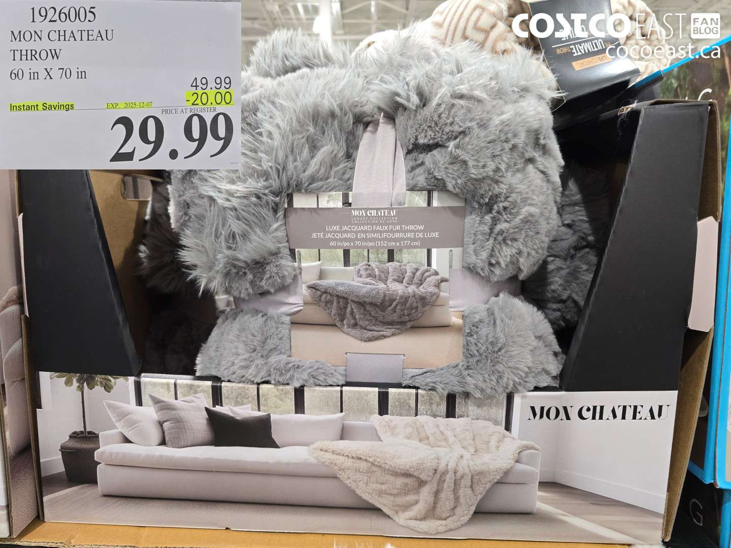 1926005 MON CHATEAU THROW 60 in X 70 in ($20.00 INSTANT SAVINGS EXPIRES ON 2025-12-07) $29.99