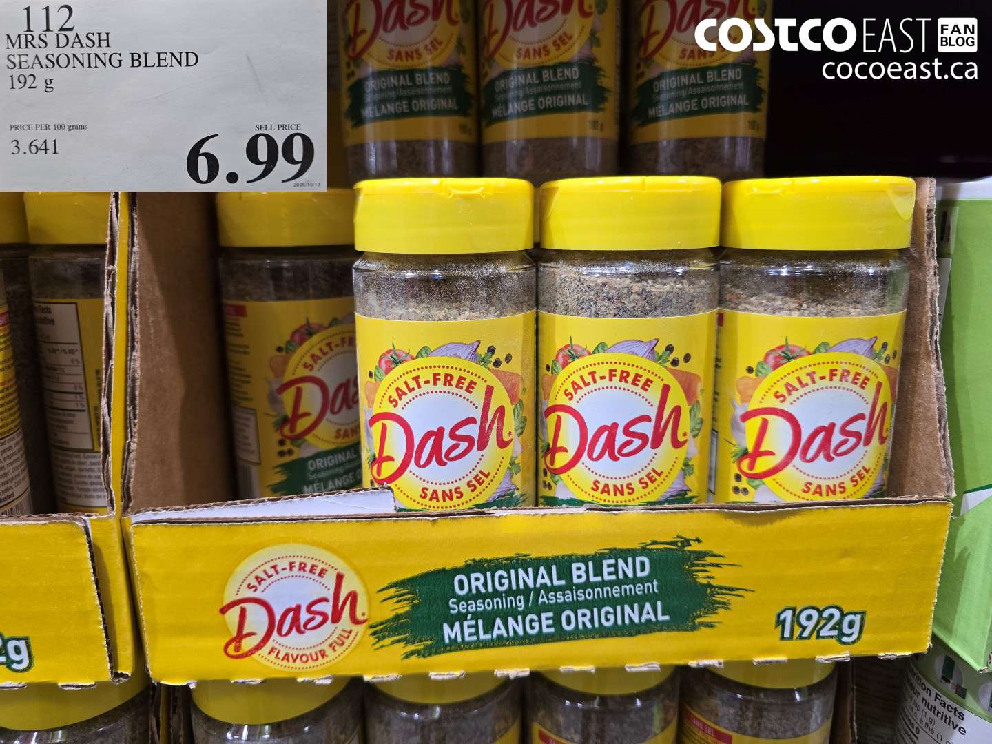 112 MRS DASH SEASONING BLEND 192 G $6.99
