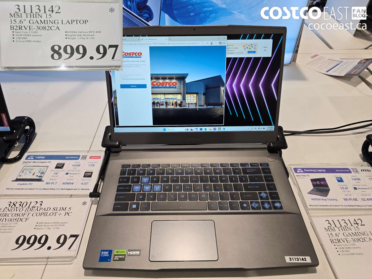 3113142 MSI THIN 15 15.6