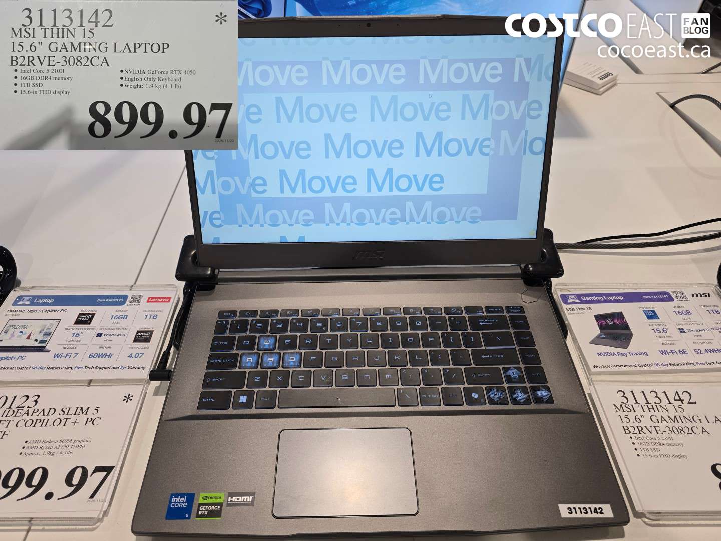 3113142 MSI THIN 15 15.6