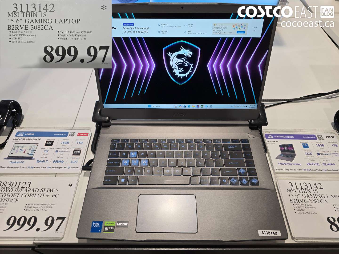 3113142 MSI THIN 15 15.6