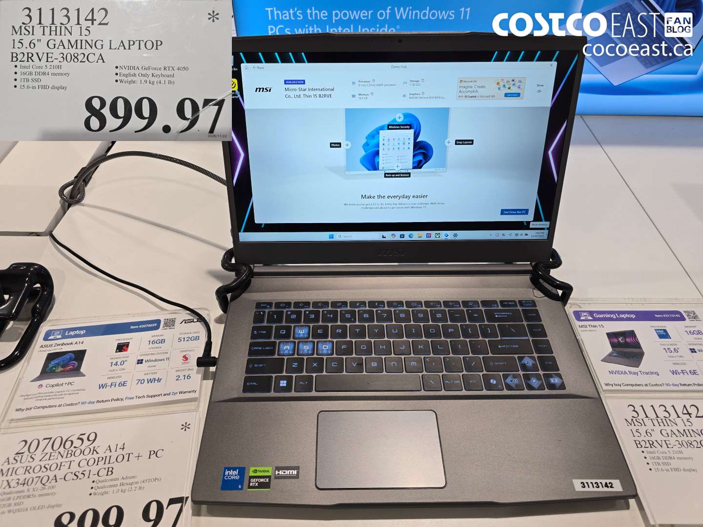 3113142 MSI THIN 15 15.6