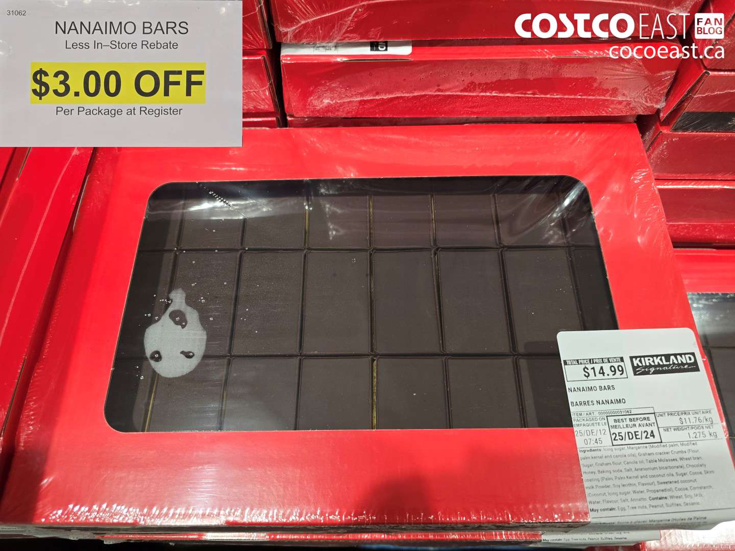 31062 NANAIMO BARS ($3.00 INSTANT SAVINGS)