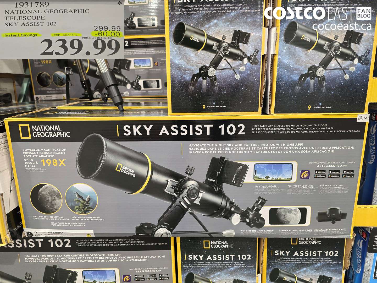 1931789 NATIONAL GEOGRAPHIC TELESCOPE SKY ASSIST 102 ($60.00 INSTANT SAVINGS EXPIRES ON 2025-12-14) $239.99