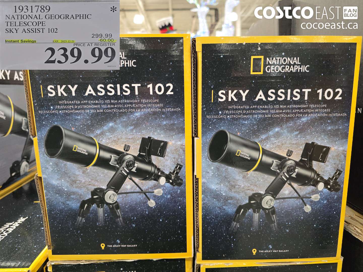 1931789 NATIONAL GEOGRAPHIC TELESCOPE SKY ASSIST 102 ($60.00 INSTANT SAVINGS EXPIRES ON 2025-12-21) $239.99
