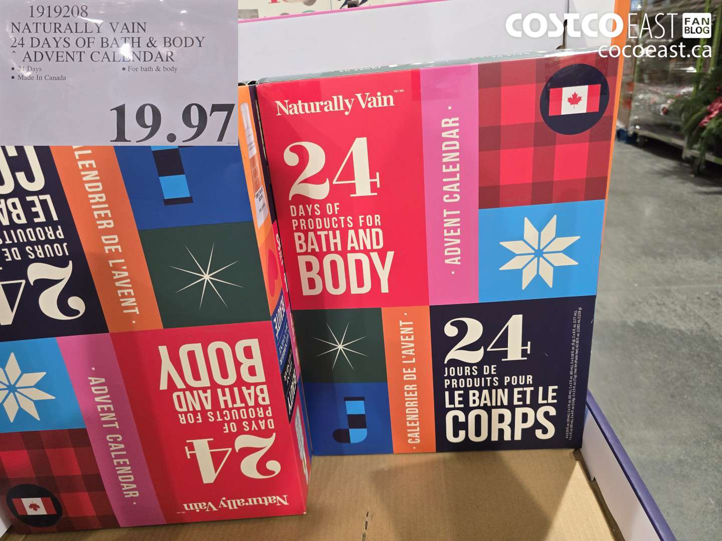 1919208 NATURALLY VAIN 24 DAYS OF BATH & BODY ADVENT CALENDAR $19.97