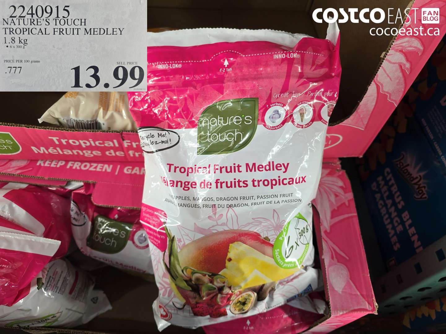 2240915 NATURE'S TOUCH TROPICAL FRUIT MEDLEY 1.8 kg $13.99