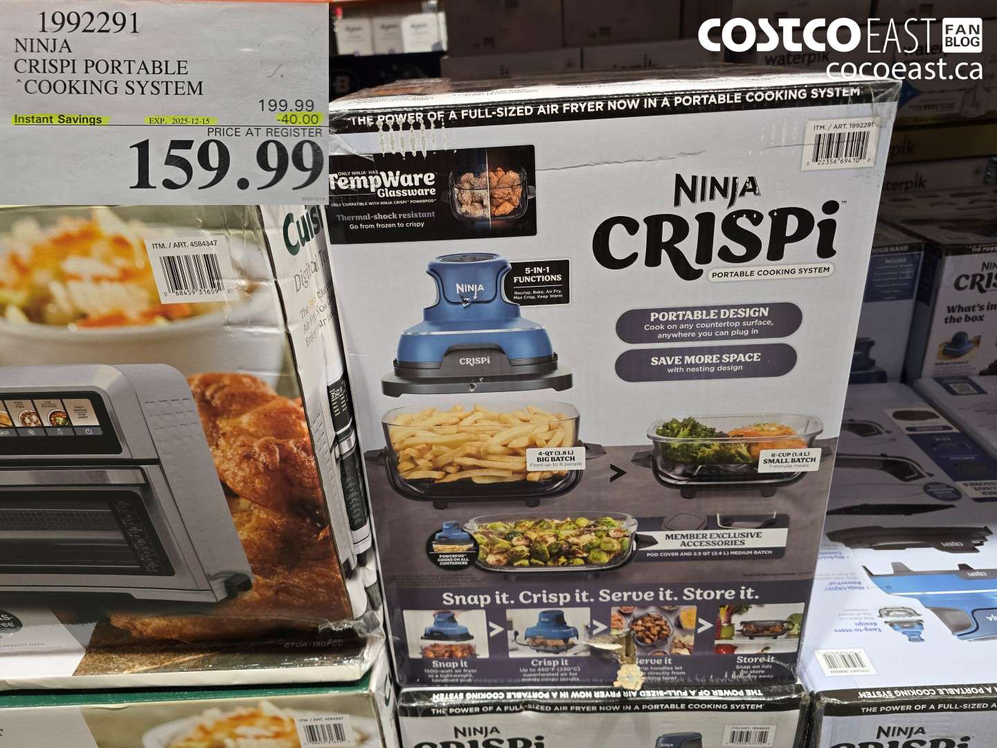 1992291 NINJA CRISPI PORTABLE COOKING SYSTEM ($40.00 INSTANT SAVINGS EXPIRES ON 2025-12-15) $159.99