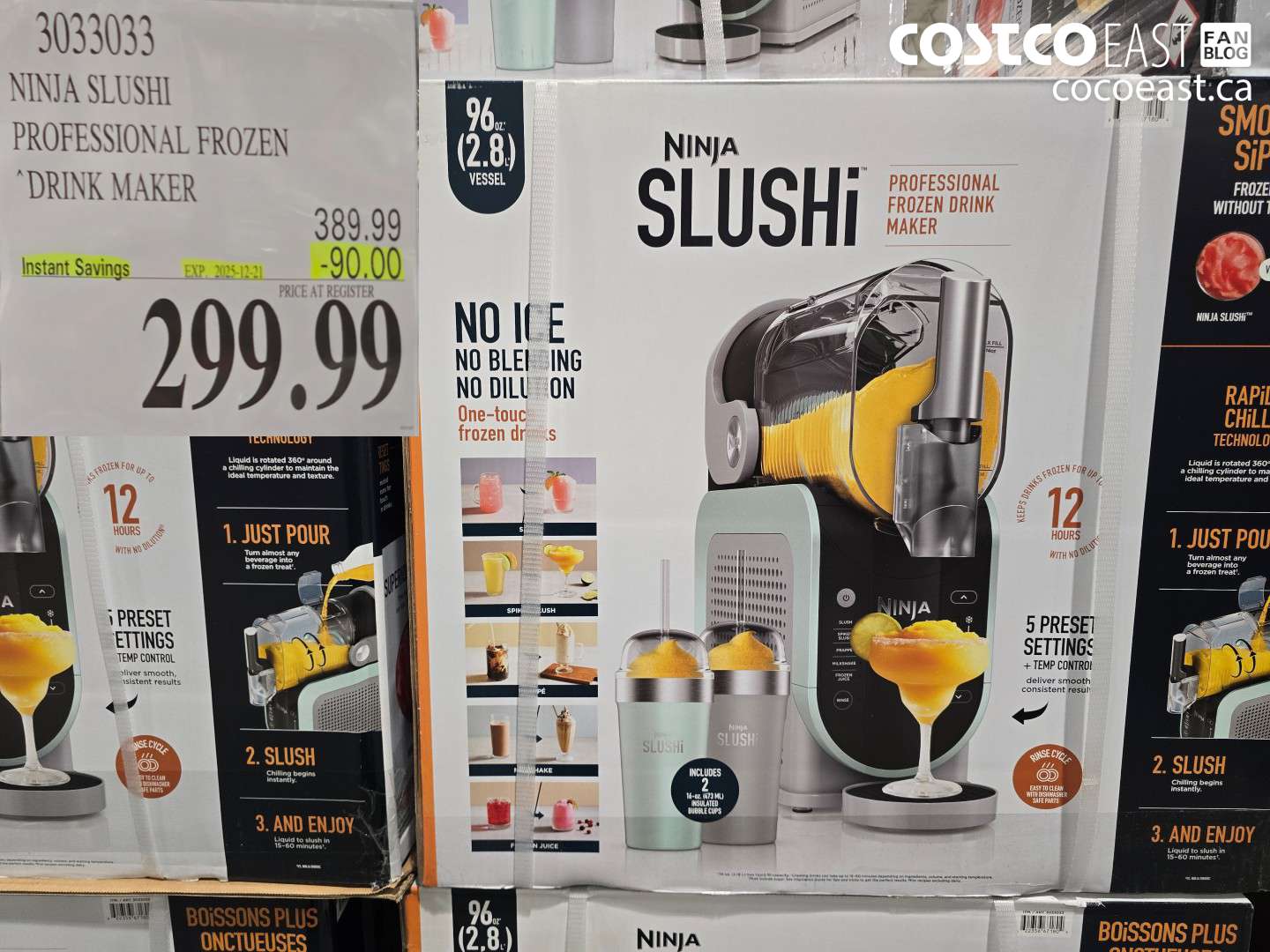 3033033 NINJA SLUSHI PROFESSIONAL FROZEN “DRINK MAKER ($90.00 INSTANT SAVINGS EXPIRES ON 2025-12-21) $299.99