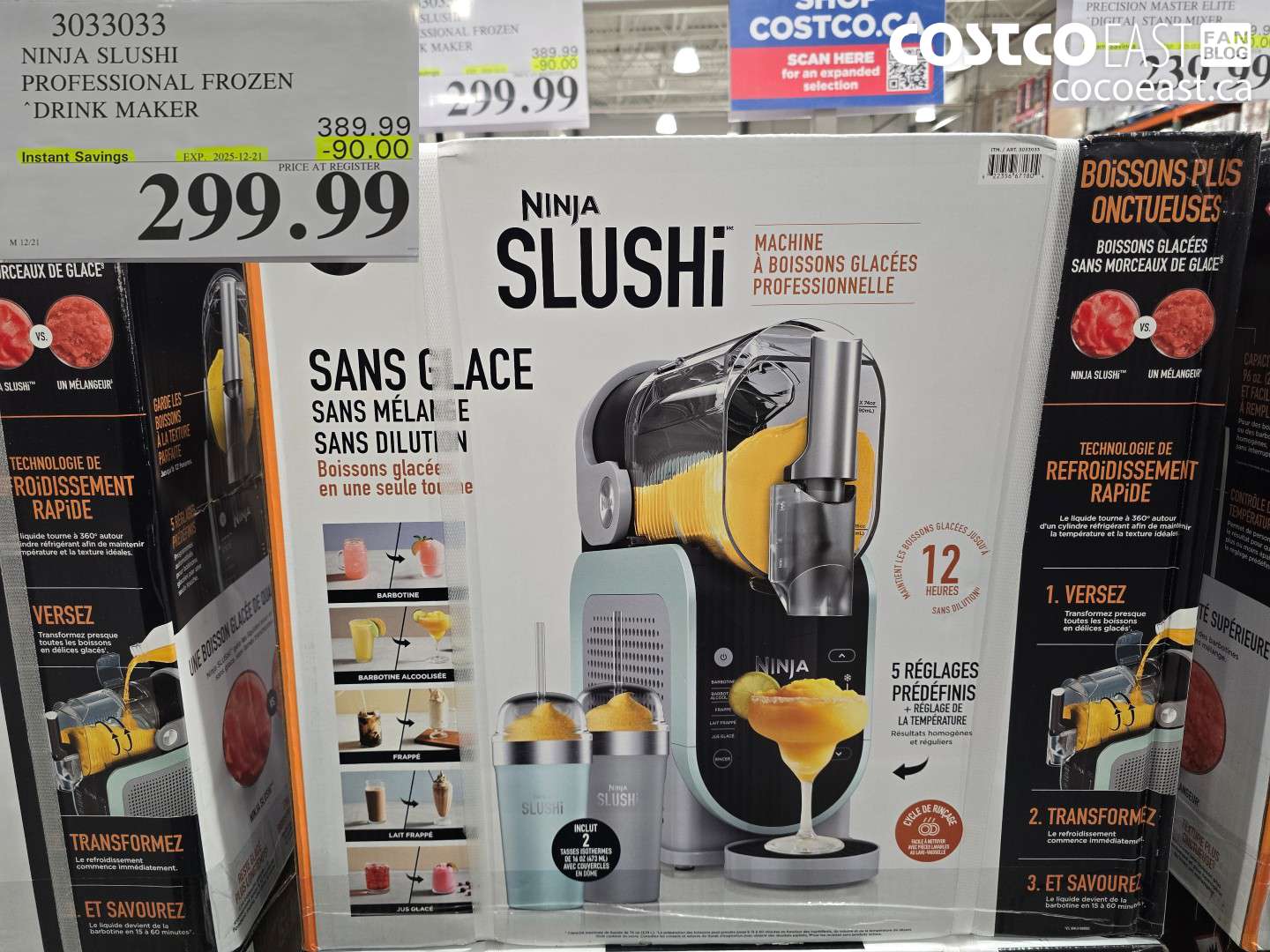 3033033 NINJA SLUSHI PROFESSIONAL FROZEN “DRINK MAKER ($90.00 INSTANT SAVINGS EXPIRES ON 2025-12-21) $299.99