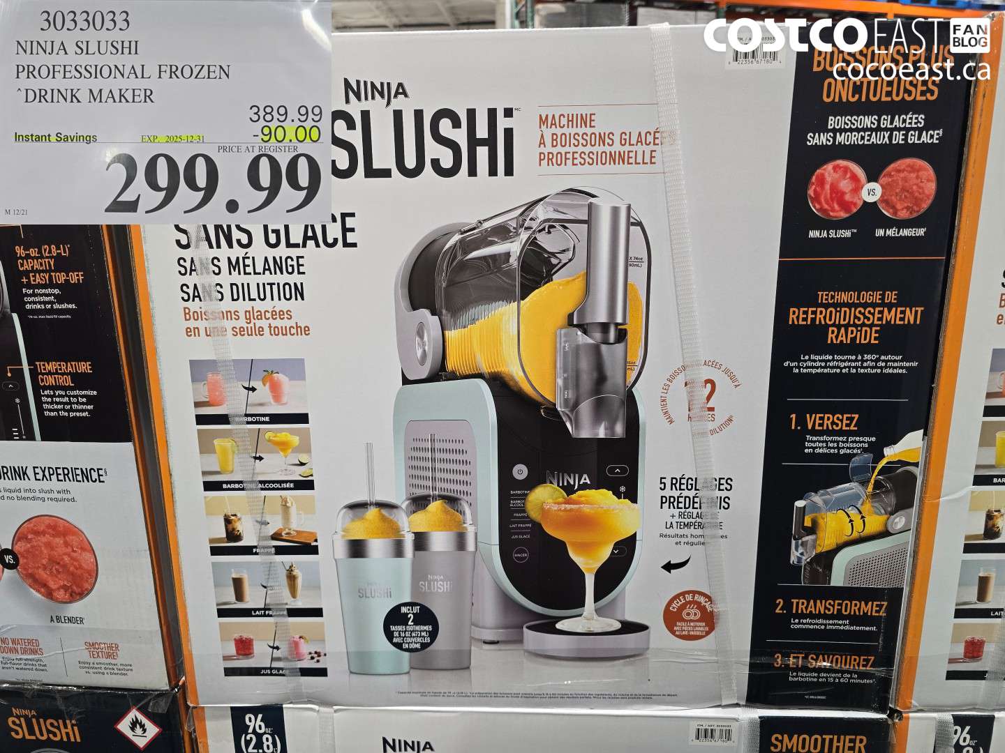 3033033 NINJA SLUSHI PROFESSIONAL FROZEN “DRINK MAKER ($90.00 INSTANT SAVINGS EXPIRES ON 2025-12-21) $299.99