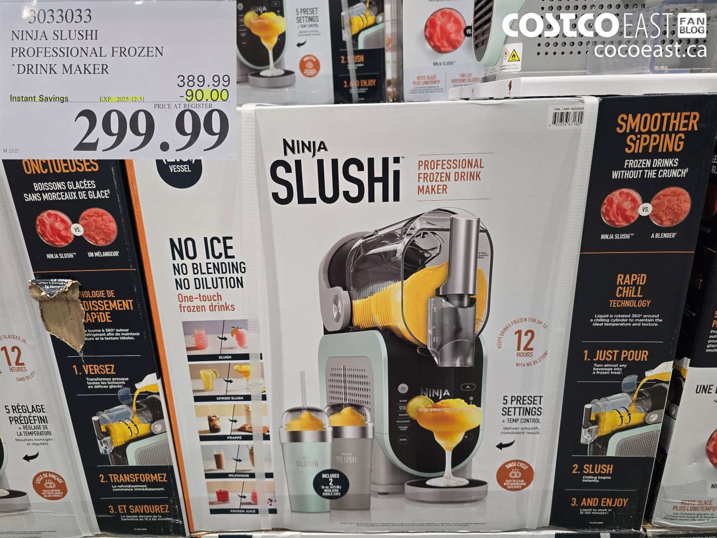 3033033 NINJA SLUSHI PROFESSIONAL FROZEN “DRINK MAKER ($90.00 INSTANT SAVINGS EXPIRES ON 2025-12-21) $299.99