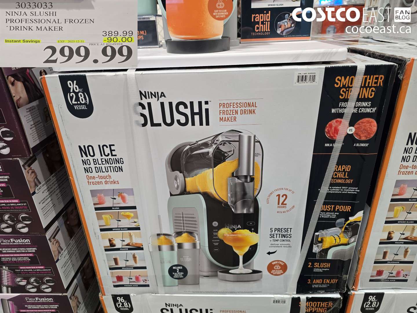 3033033 NINJA SLUSHI PROFESSIONAL FROZEN “DRINK MAKER ($90.00 INSTANT SAVINGS EXPIRES ON 2025-12-31) $299.99