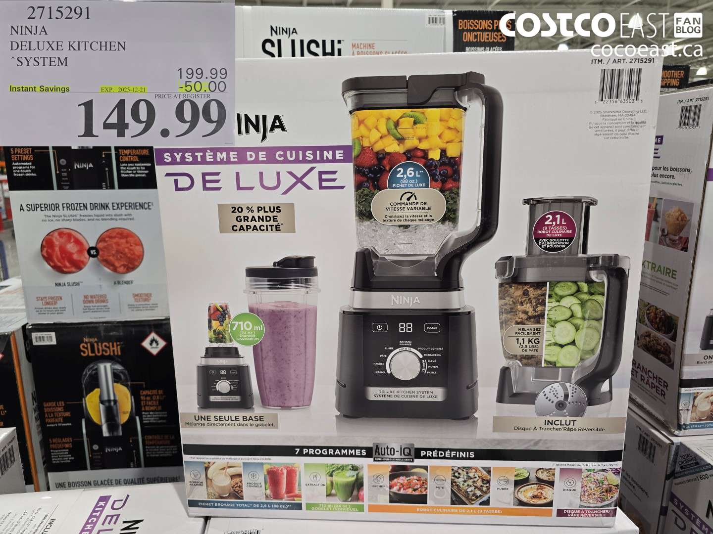 2715291 NINJA ~ DELUXE KITCHEN SYSTEM ($50.00 INSTANT SAVINGS EXPIRES ON 2025-12-21) $149.99