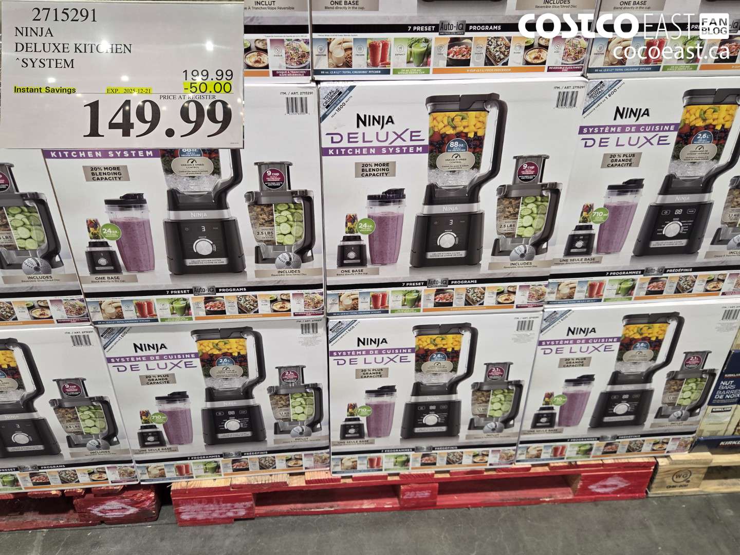 2715291 NINJA ~ DELUXE KITCHEN SYSTEM ($50.00 INSTANT SAVINGS EXPIRES ON 2025-12-21) $149.99