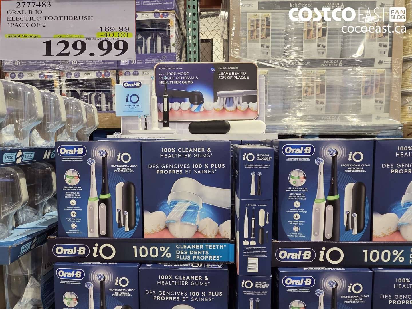 2777483 ORAL-B IO ELECTRIC TOOTHBRUSH “PACK OF 2 ($40.00 INSTANT SAVINGS EXPIRES ON 2025-12-28) $129.99