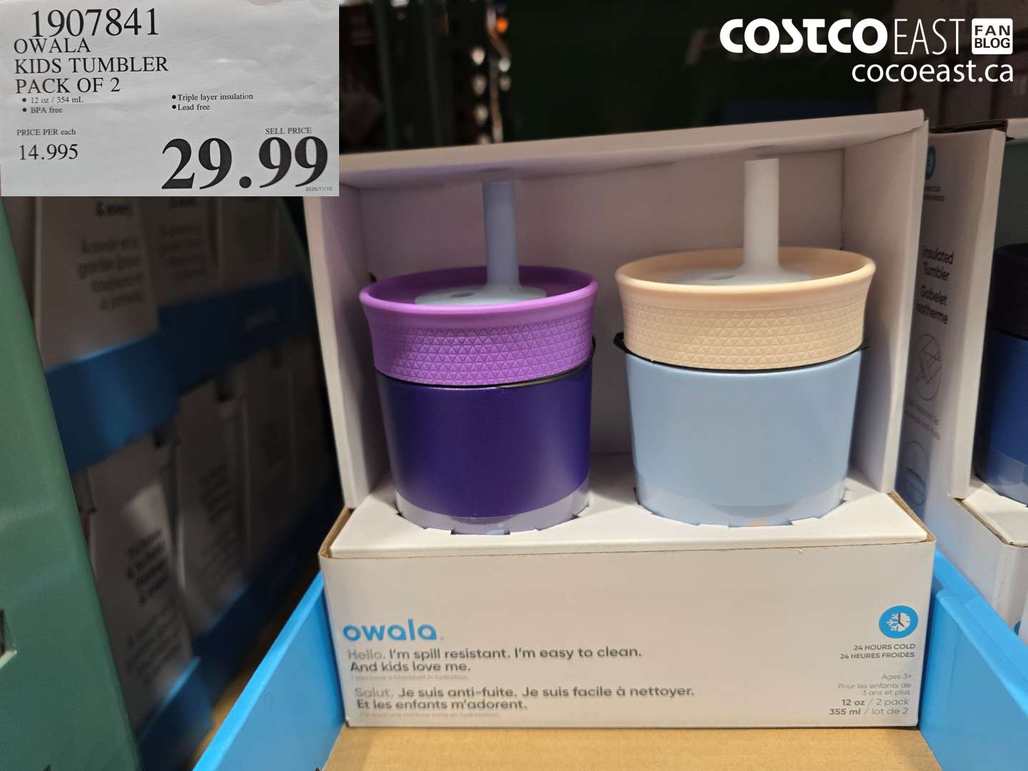 1907841 OWALA KIDS TUMBLER PACK OF 2 $29.99