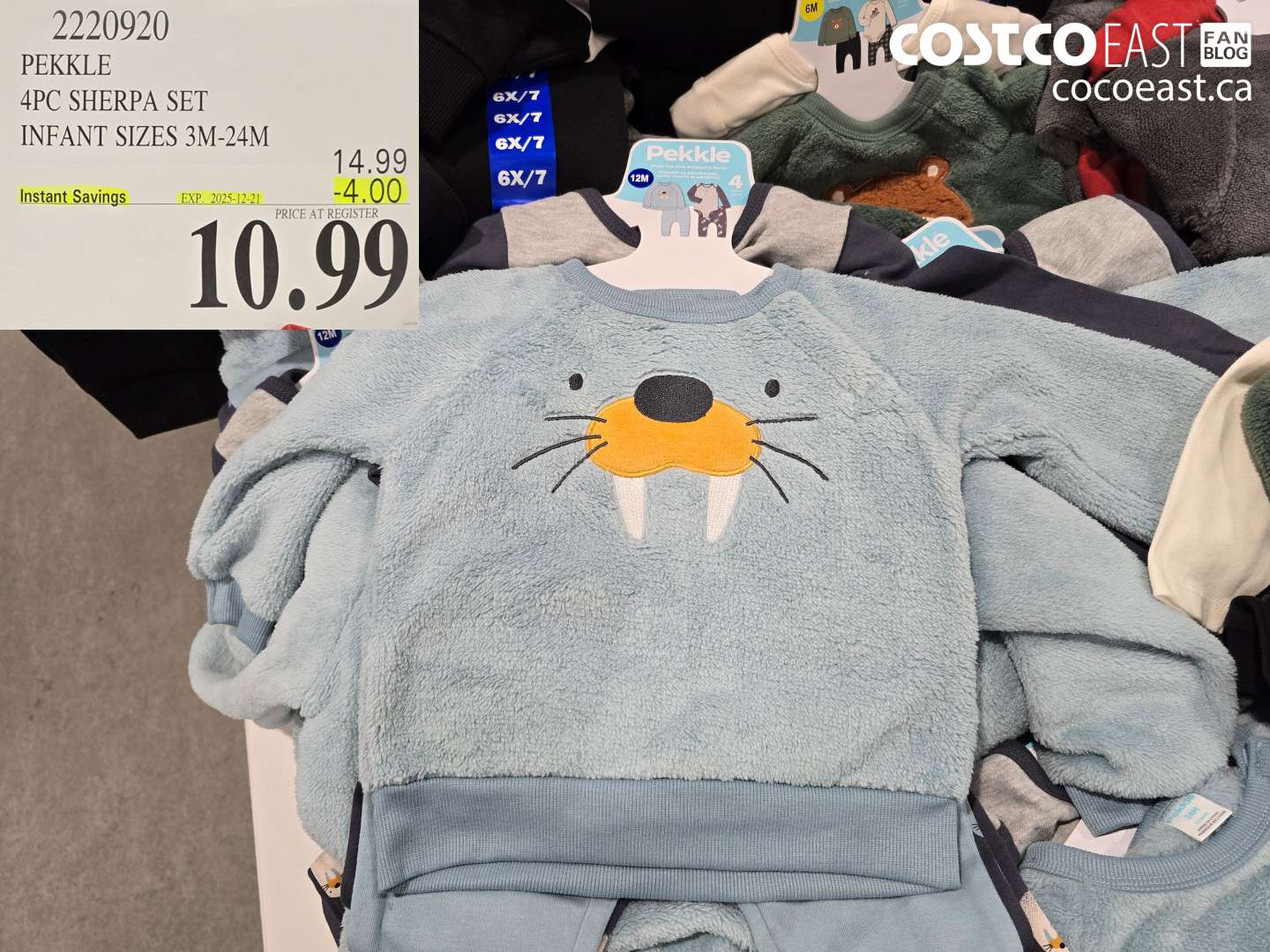 2220920 PEKKLE 4PC SHERPA SET INFANT SIZES 3M-24M ($4.00 INSTANT SAVINGS EXPIRES ON 2025-12-21) $10.99