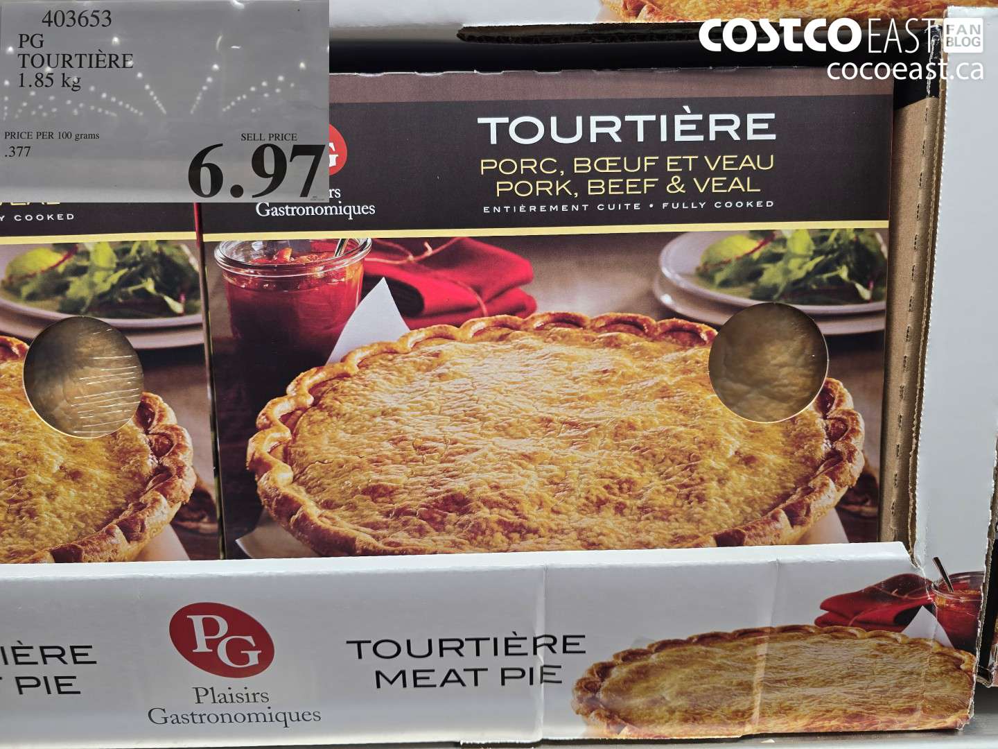 403653 PG TOURTIERE 1.85KG $6.97
