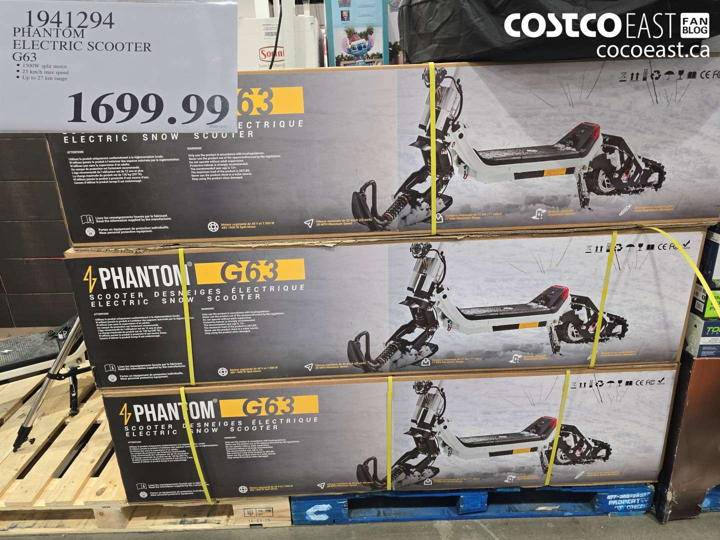 1941294 PHANTOM ELECTRIC SCOOTER G63 $1699.99