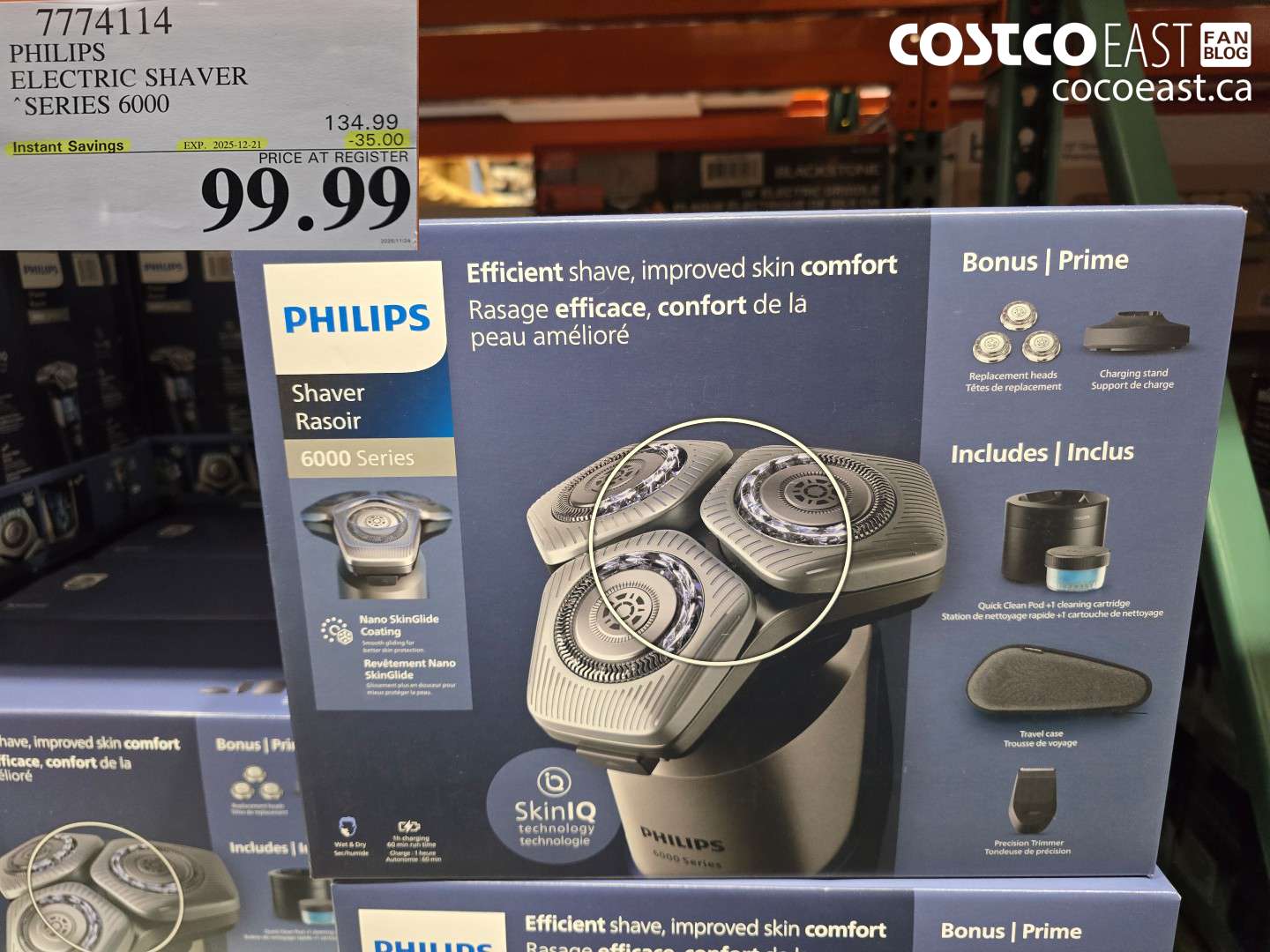 7774114 PHILIPS ELECTRIC SHAVER “SERIES 6000 ($35.00 INSTANT SAVINGS EXPIRES ON 2025-12-21) $99.99