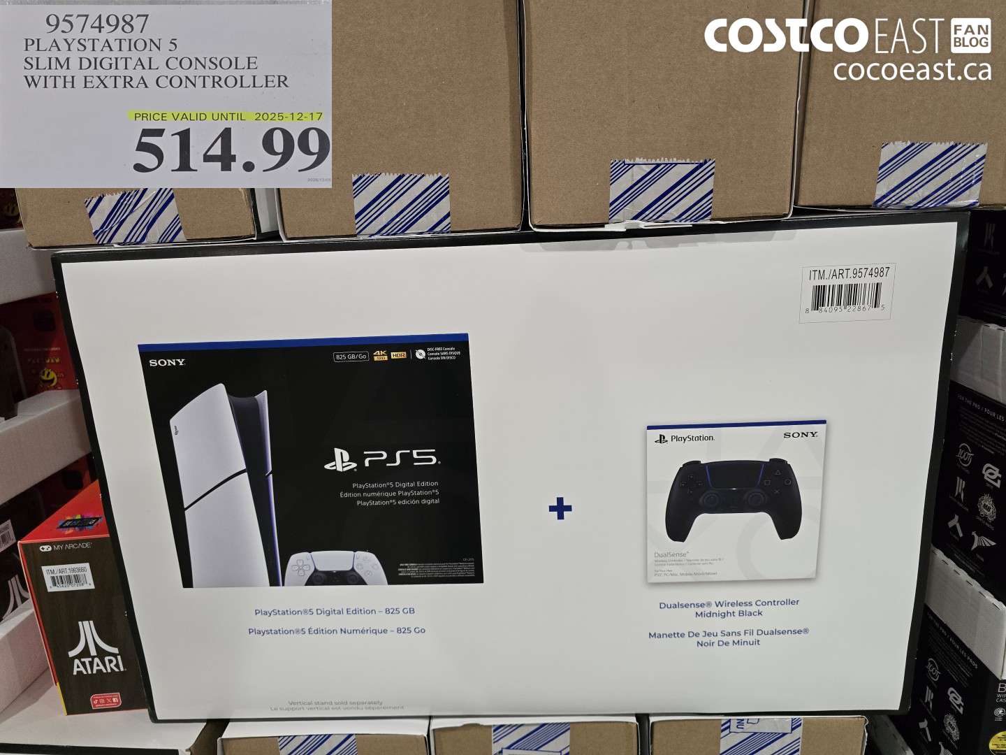 9574987 PLAYSTATION 5 SLIM DIGITAL CONSOLE WITH EXTRA CONTROLLER $514.99