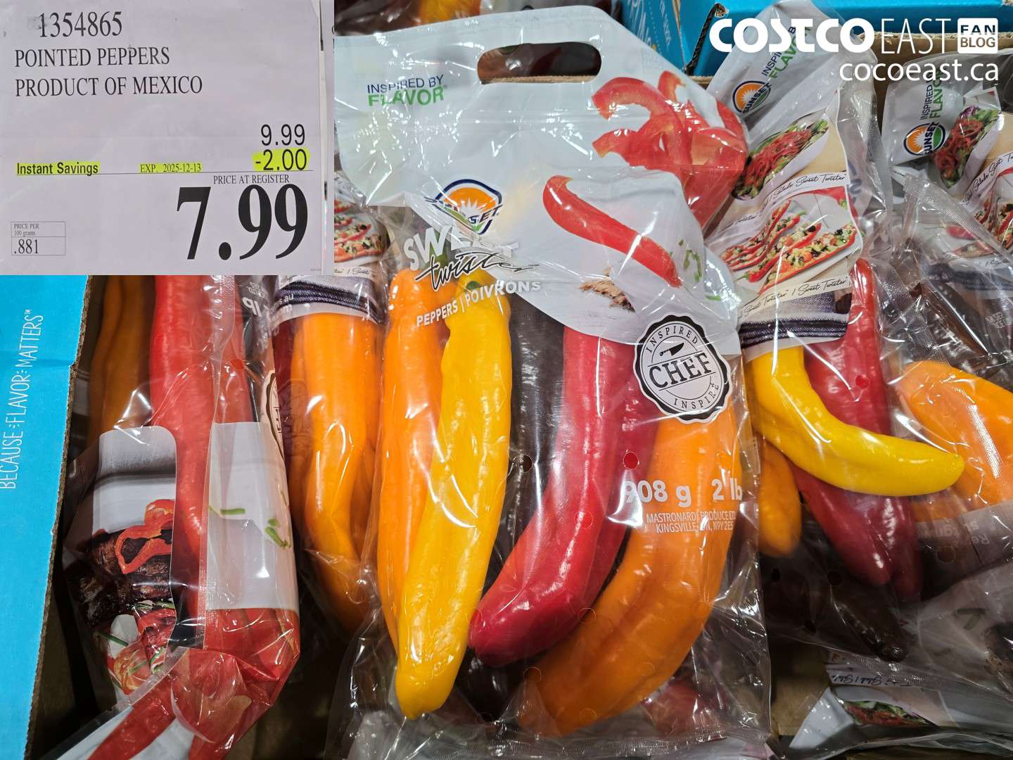 1354865 POINTED PEPPERS PRODUCT OF MEXICO ($2.00 INSTANT SAVINGS EXPIRES ON 2025-12-13) $7.99