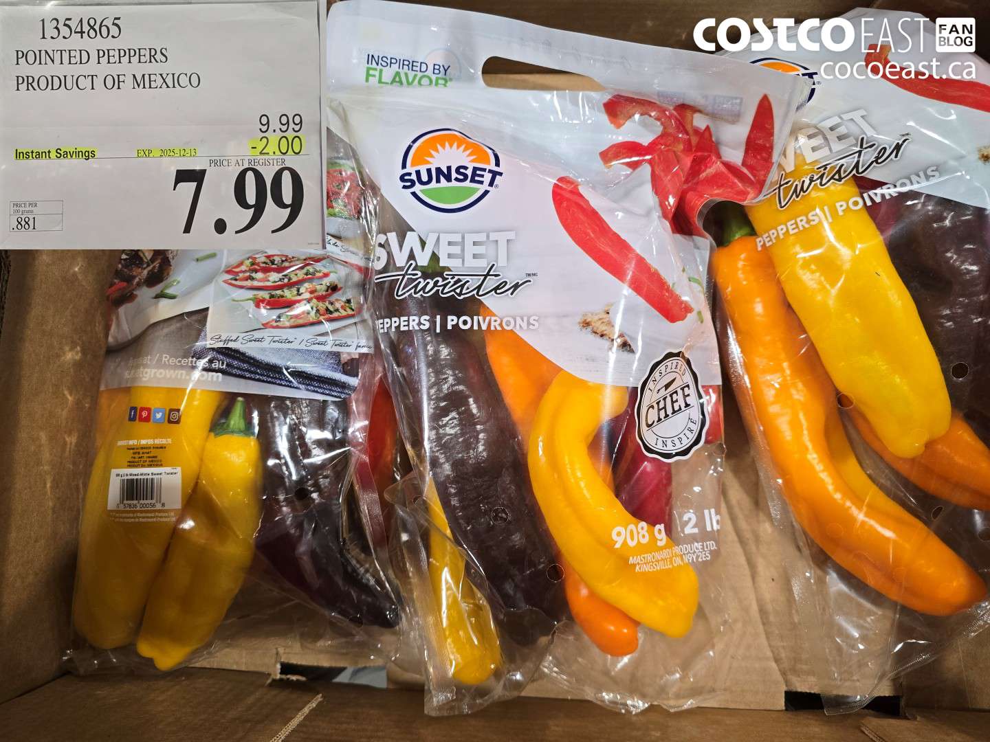 1354865 POINTED PEPPERS PRODUCT OF MEXICO ($2.00 INSTANT SAVINGS EXPIRES ON 2025-12-13) $7.99