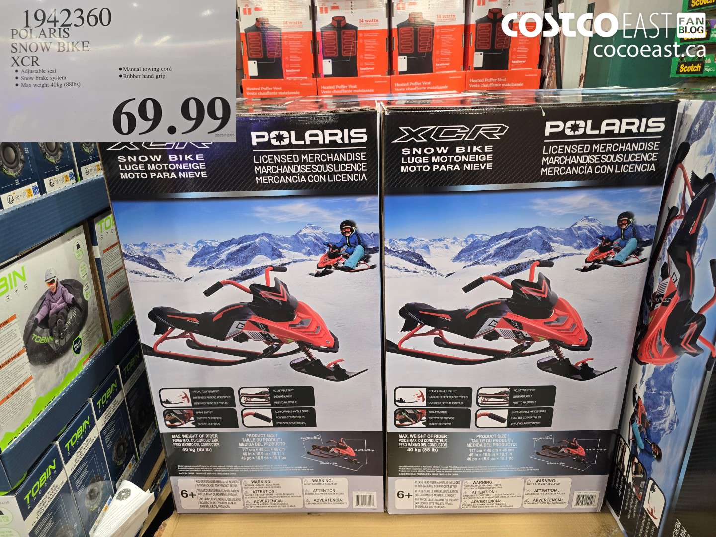 1942360 POLARIS SNOW BIKE XCR $69.99