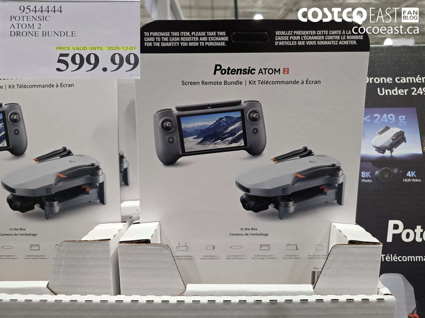 9544444 POTENSIC ATOM 2 DRONE BUNDLE $599.99