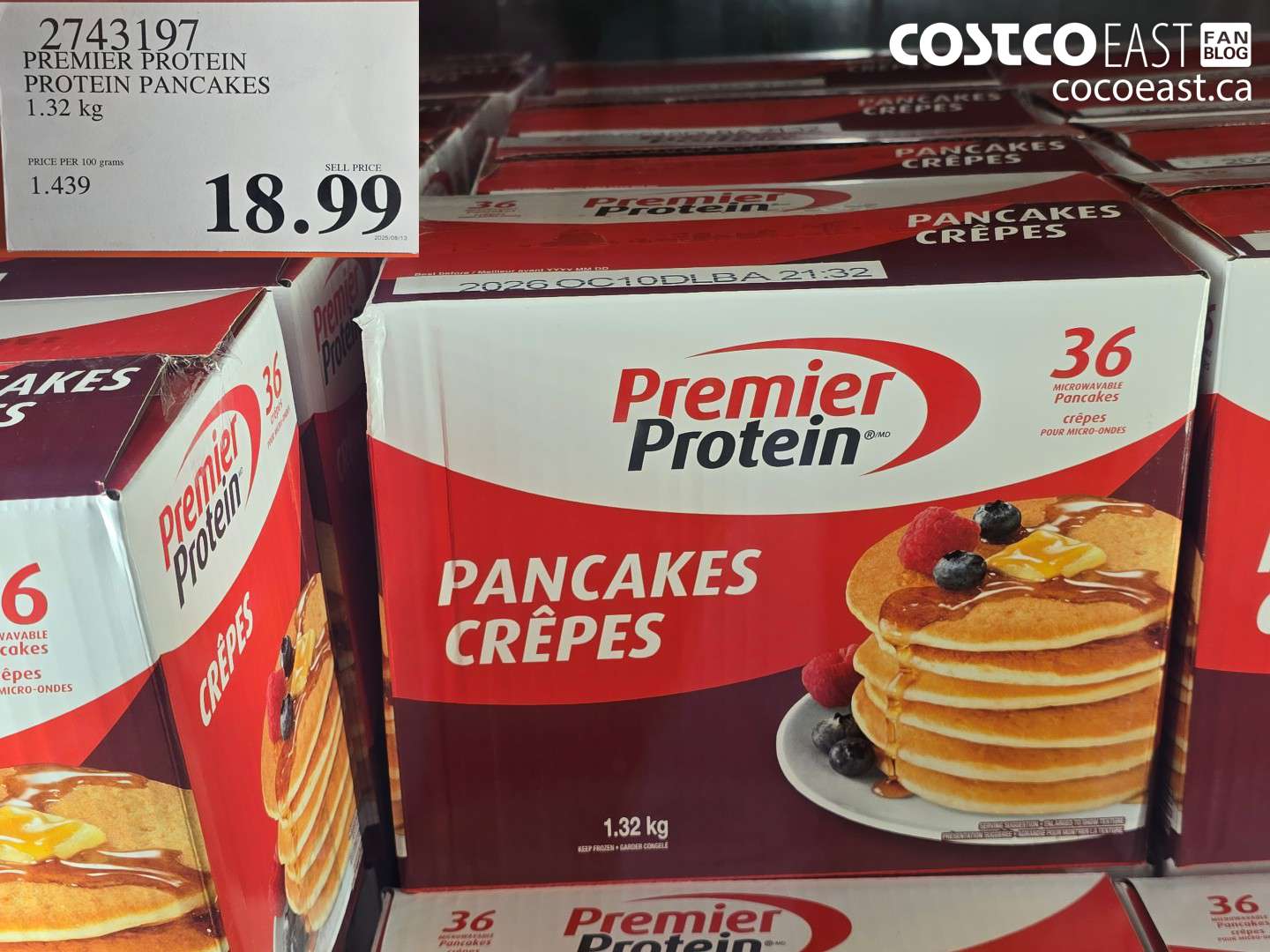 2743197 PREMIER PROTEIN PROTEIN PANCAKES 1.32 KG $18.99