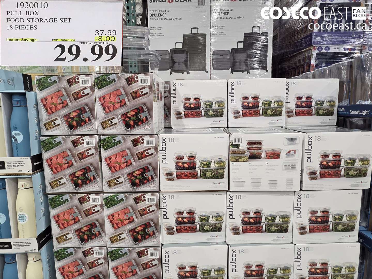 1930010 PULL BOX FOOD STORAGE SET 18 PIECES ($8.00 INSTANT SAVINGS EXPIRES ON 2026-01-04) $29.99