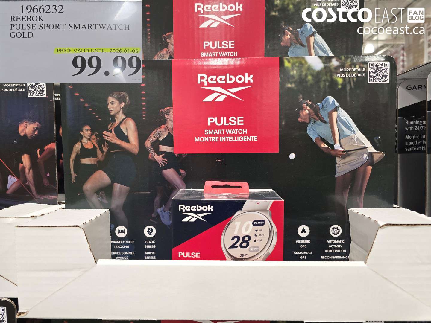 1966232 REEBOK PULSE SPORT SMARTWATCH GOLD $99.99