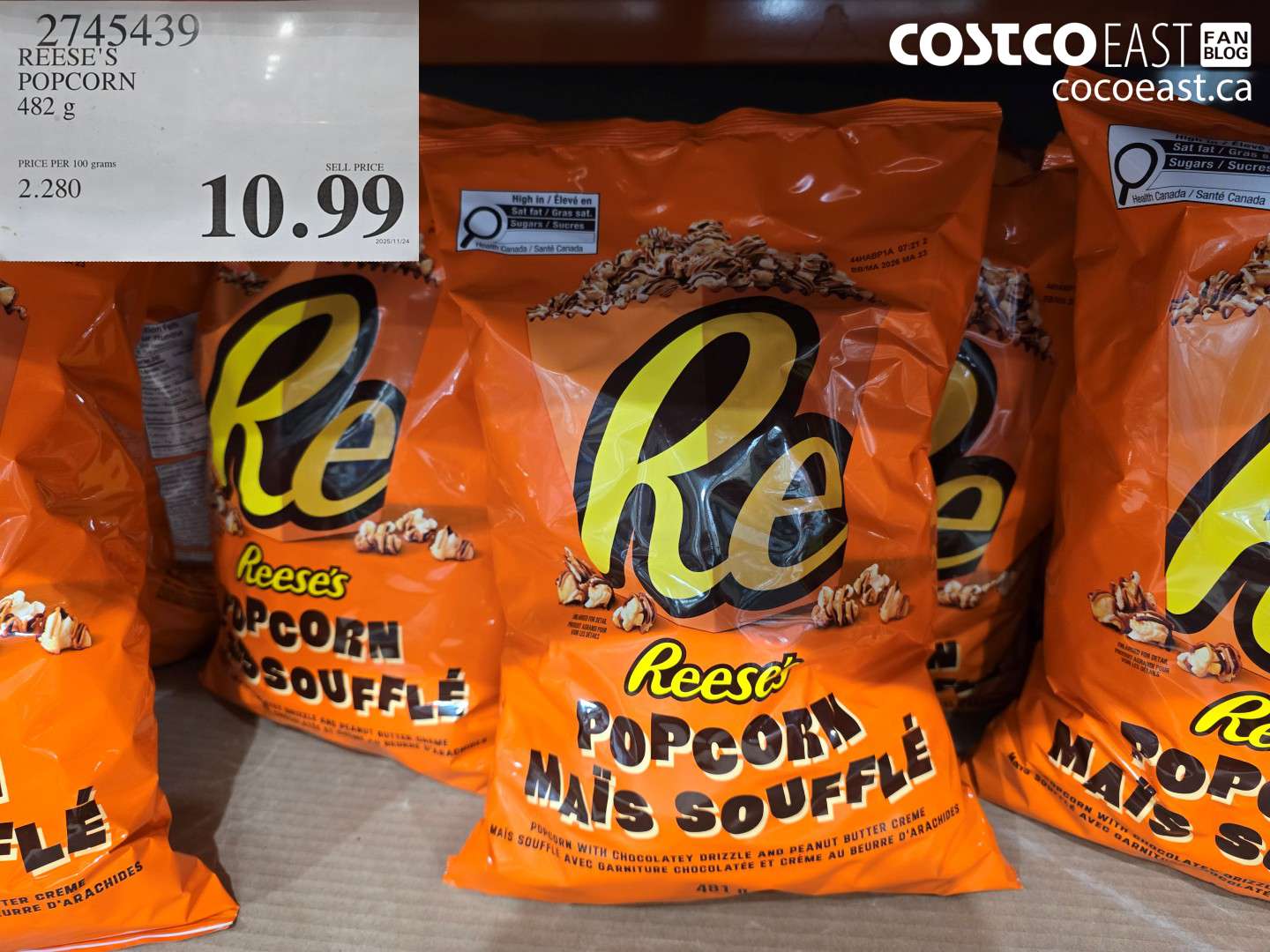 2745439 REESE'S POPCORN 482 G $10.99