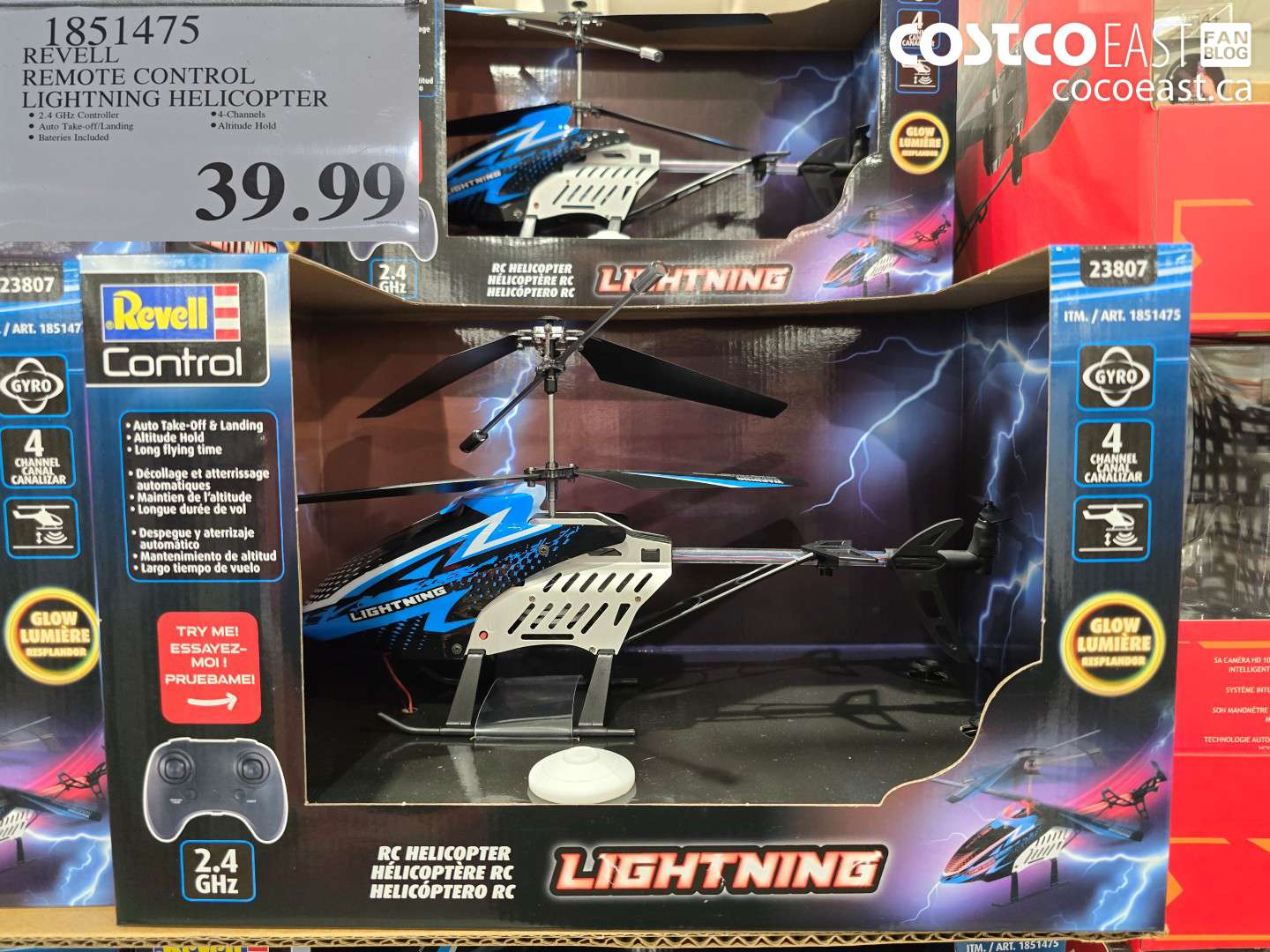 1851475 REVELL REMOTE CONTROL LIGHTNING HELICOPTER $39.99