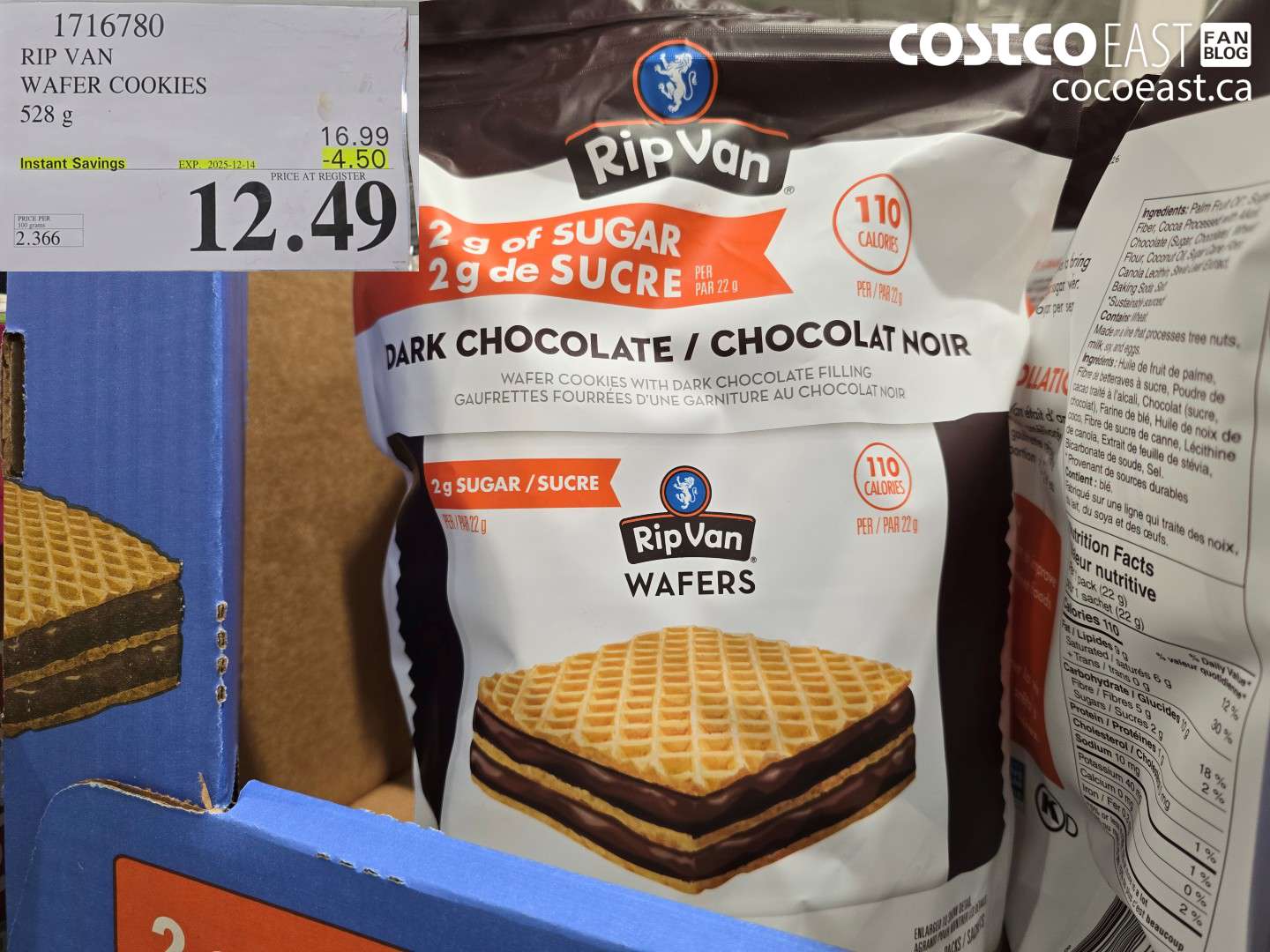 1716780 RIP VAN WAFER COOKIES 528 G ($4.50 INSTANT SAVINGS EXPIRES ON 2025-12-14) $12.49