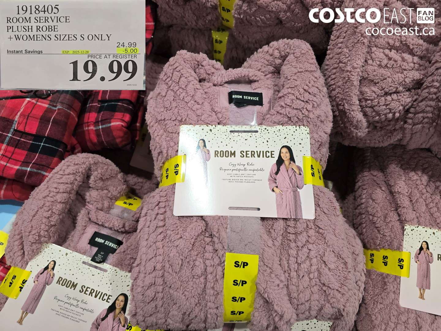 1918405 ROOM SERVICE JACQUARD ROBE +WOMENS SIZES S ONLY ($5.00 INSTANT SAVINGS EXPIRES ON 2025-12-28) $19.99