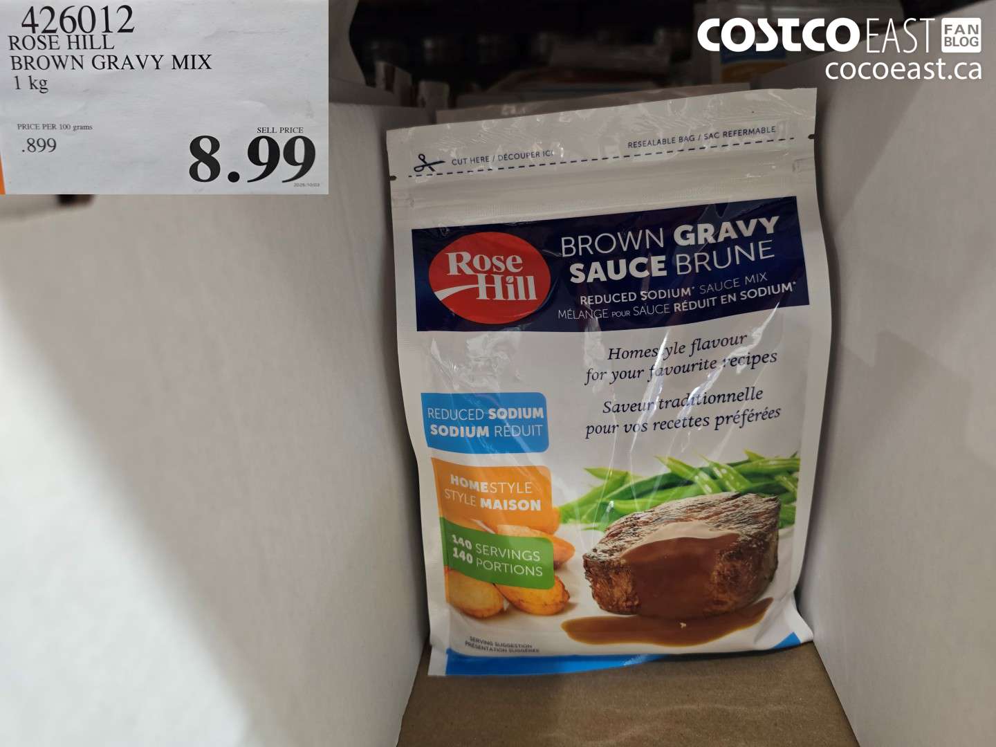 426012 ROSE HILL BROWN GRAVY MIX 1 kg $8.99