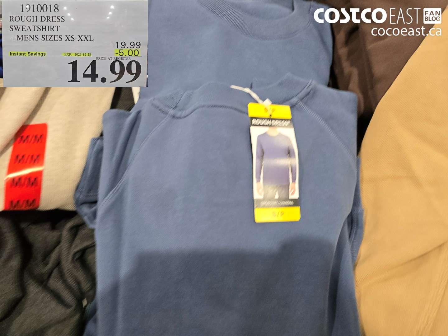 1910018 ROUGH DRESS SWEATSHIRT +MENS SIZES XS-XXL ($5.00 INSTANT SAVINGS EXPIRES ON 2025-12-28) $14.99